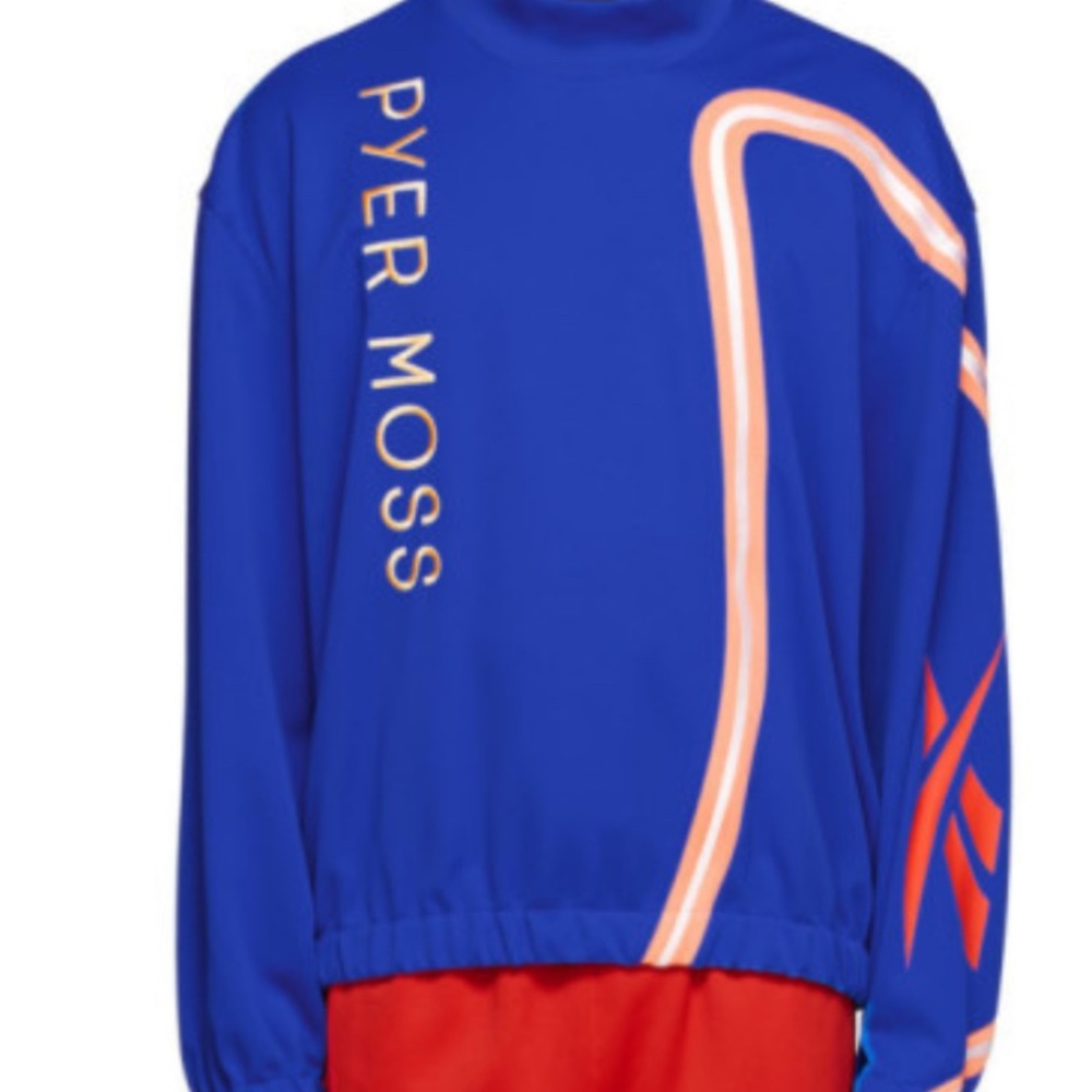 Pyer Moss Blue and Orange Sweatshirt Reebok